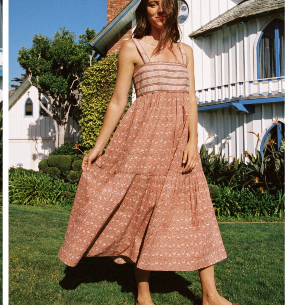 Christy Dawn The Chiara Dress Medium Ginger Sunflower